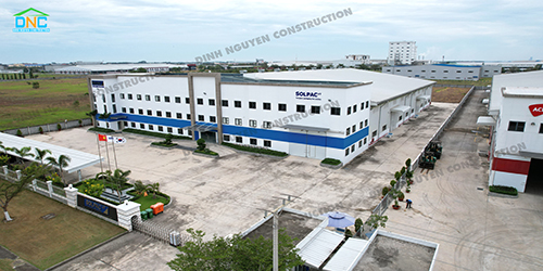 Nhà máy  công ty TNHH VTSolpac - Xây Dựng Đinh Nguyễn - Công Ty TNHH Xây Lắp Đinh Nguyễn